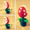 Серьга - кафф "Хищный цветок из Марио". Эксклюзив. Ручная работа. Цена за 1 шт. Распродажа 